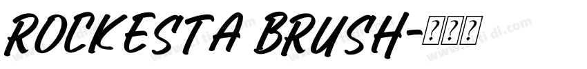 Rockesta Brush字体转换